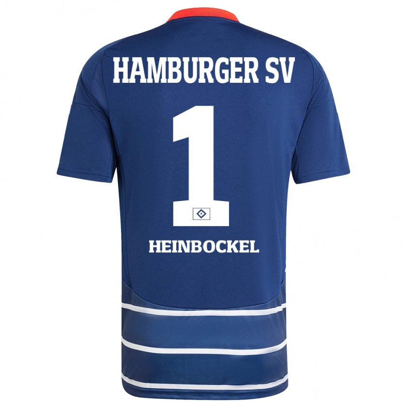 Danxen Mann Simon Heinbockel #1 Mørkeblått Bortetrøye Drakt Trøye 2024/25 Skjorter T-Skjorte