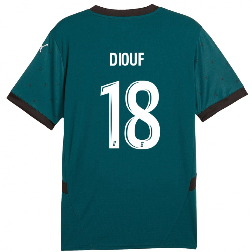 Danxen Mann Andy Diouf #18 Mørkegrønn Bortetrøye Drakt Trøye 2024/25 Skjorter T-Skjorte