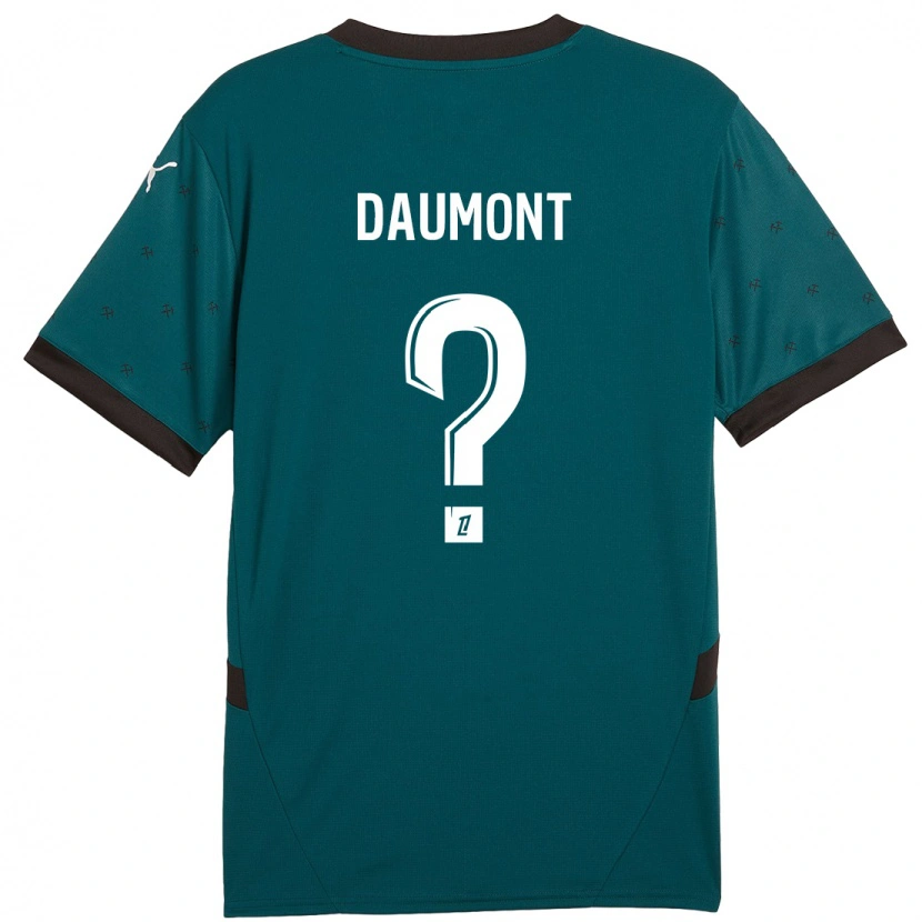 Danxen Mann Camille Daumont #0 Mørkegrønn Bortetrøye Drakt Trøye 2024/25 Skjorter T-Skjorte