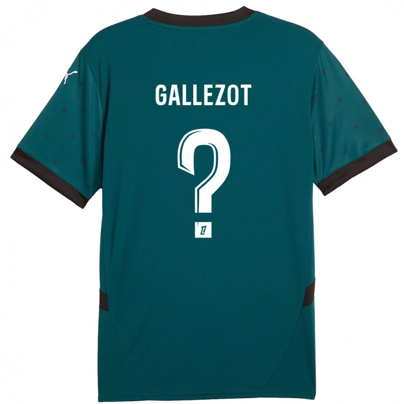 Danxen Mann Tim Gallezot #0 Mørkegrønn Bortetrøye Drakt Trøye 2024/25 Skjorter T-Skjorte