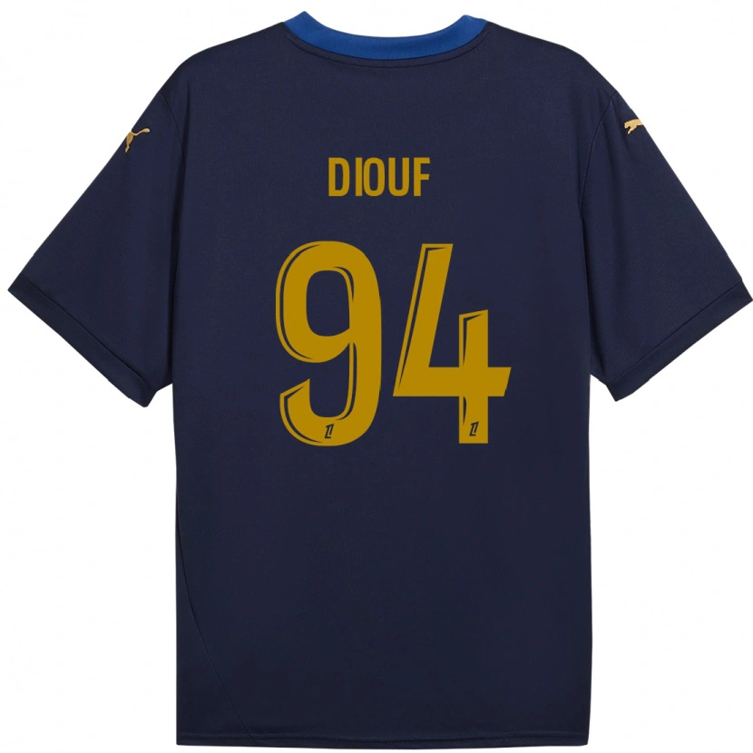 Danxen Mann Yehvann Diouf #94 Marine Gull Bortetrøye Drakt Trøye 2024/25 Skjorter T-Skjorte