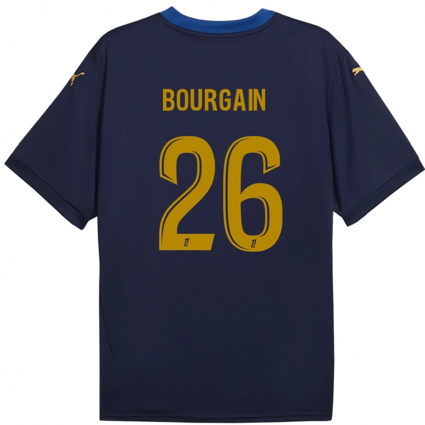 Danxen Mann Léa Bourgain #26 Marine Gull Bortetrøye Drakt Trøye 2024/25 Skjorter T-Skjorte