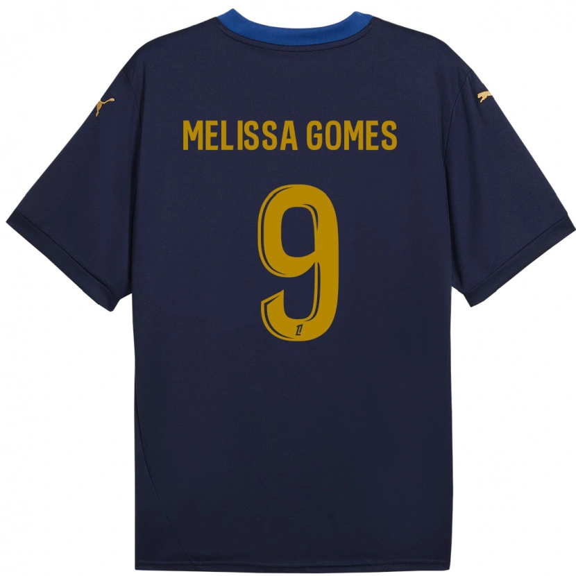 Danxen Mann Melissa Ferreira Gomes #9 Marine Gull Bortetrøye Drakt Trøye 2024/25 Skjorter T-Skjorte