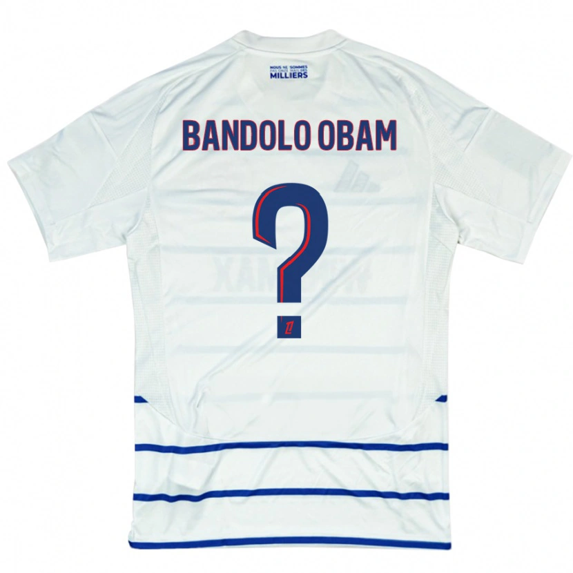 Danxen Mann Randy Bandolo Obam #0 Hvit Blå Bortetrøye Drakt Trøye 2024/25 Skjorter T-Skjorte