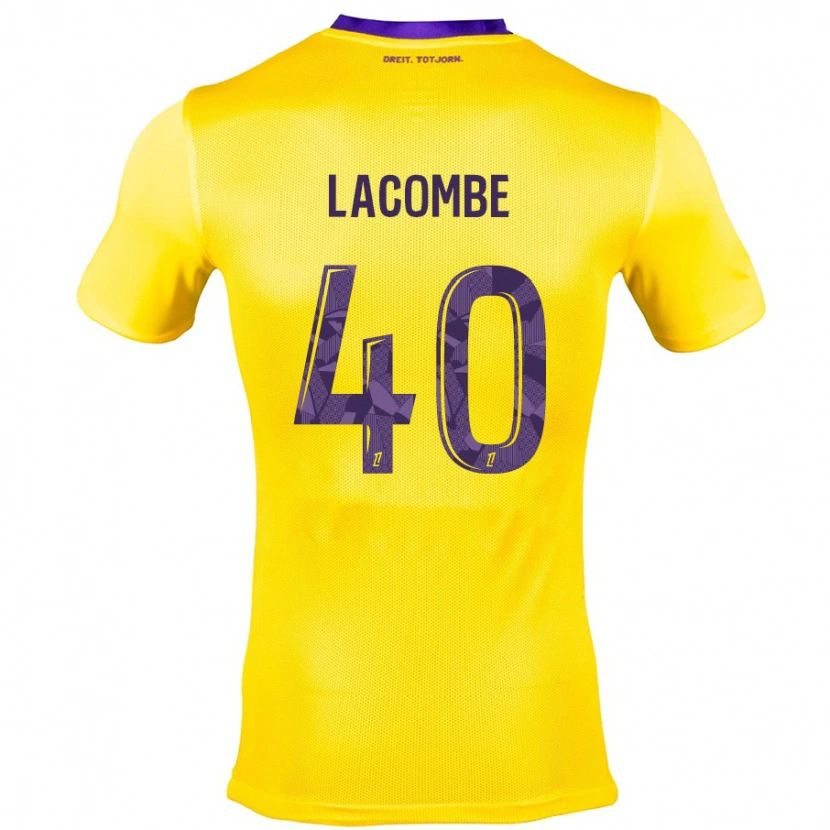 Danxen Mann Justin Lacombe #40 Gul Lilla Bortetrøye Drakt Trøye 2024/25 Skjorter T-Skjorte