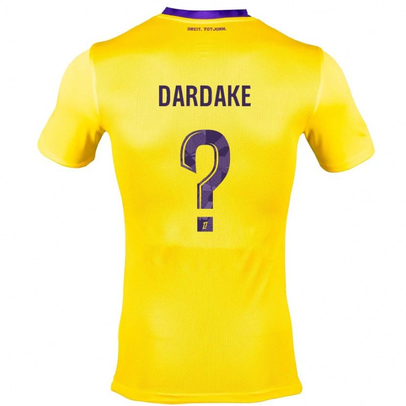 Danxen Mann Wassim Dardake #0 Gul Lilla Bortetrøye Drakt Trøye 2024/25 Skjorter T-Skjorte