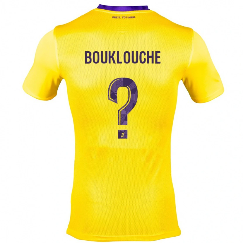 Danxen Mann Kelyan Bouklouche #0 Gul Lilla Bortetrøye Drakt Trøye 2024/25 Skjorter T-Skjorte