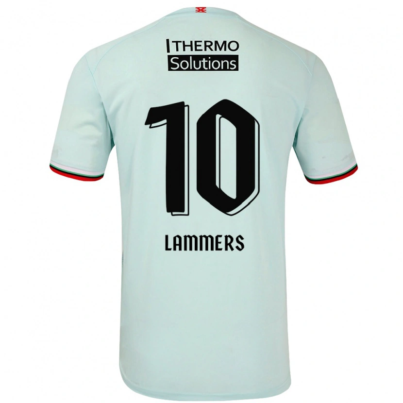 Danxen Mann Sam Lammers #10 Lysegrønn Bortetrøye Drakt Trøye 2024/25 Skjorter T-Skjorte