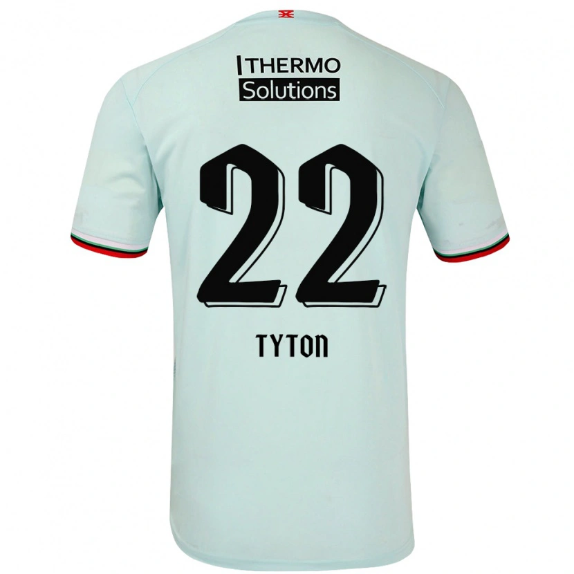 Danxen Mann Przemyslaw Tyton #22 Lysegrønn Bortetrøye Drakt Trøye 2024/25 Skjorter T-Skjorte