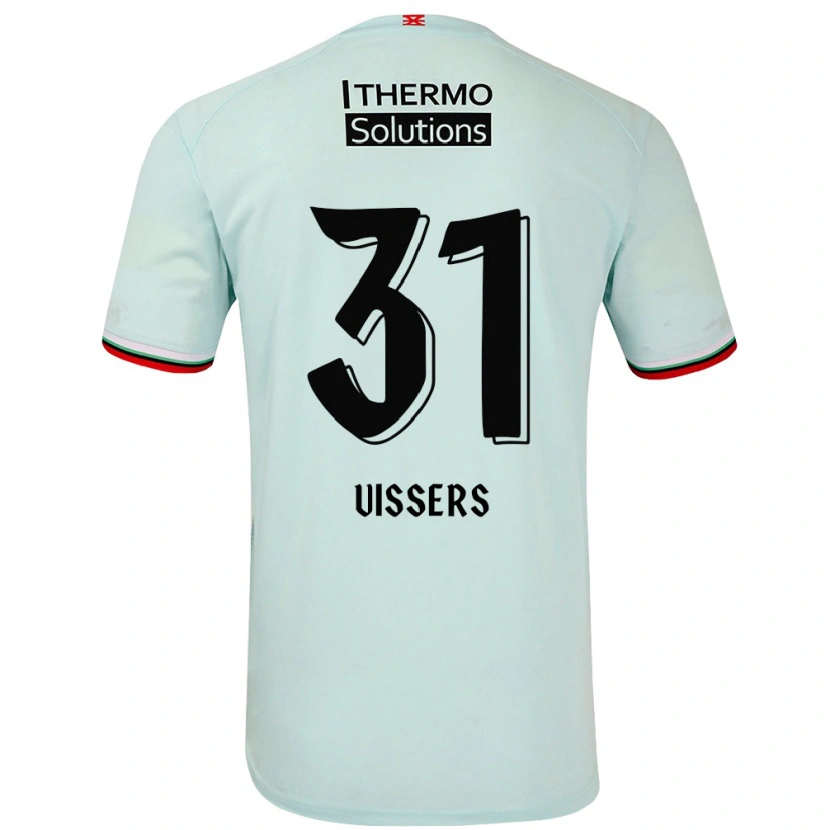Danxen Mann Kiki Vissers #31 Lysegrønn Bortetrøye Drakt Trøye 2024/25 Skjorter T-Skjorte