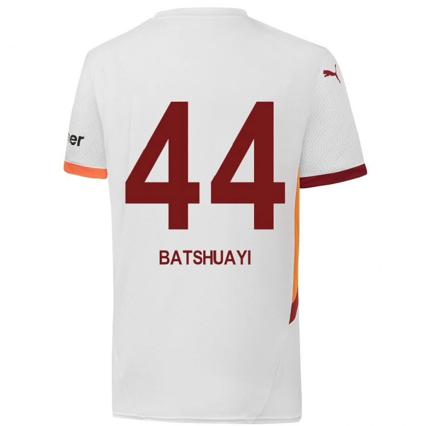 Danxen Mann Michy Batshuayi #44 Hvit Gul Rød Bortetrøye Drakt Trøye 2024/25 Skjorter T-Skjorte