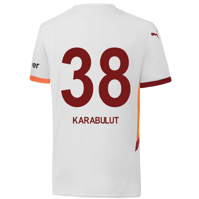 Danxen Mann Arzu Karabulut #38 Hvit Gul Rød Bortetrøye Drakt Trøye 2024/25 Skjorter T-Skjorte