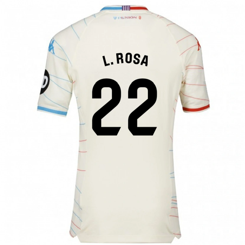 Danxen Mann Lucas Rosa #22 Hvit Rød Blå Bortetrøye Drakt Trøye 2024/25 Skjorter T-Skjorte