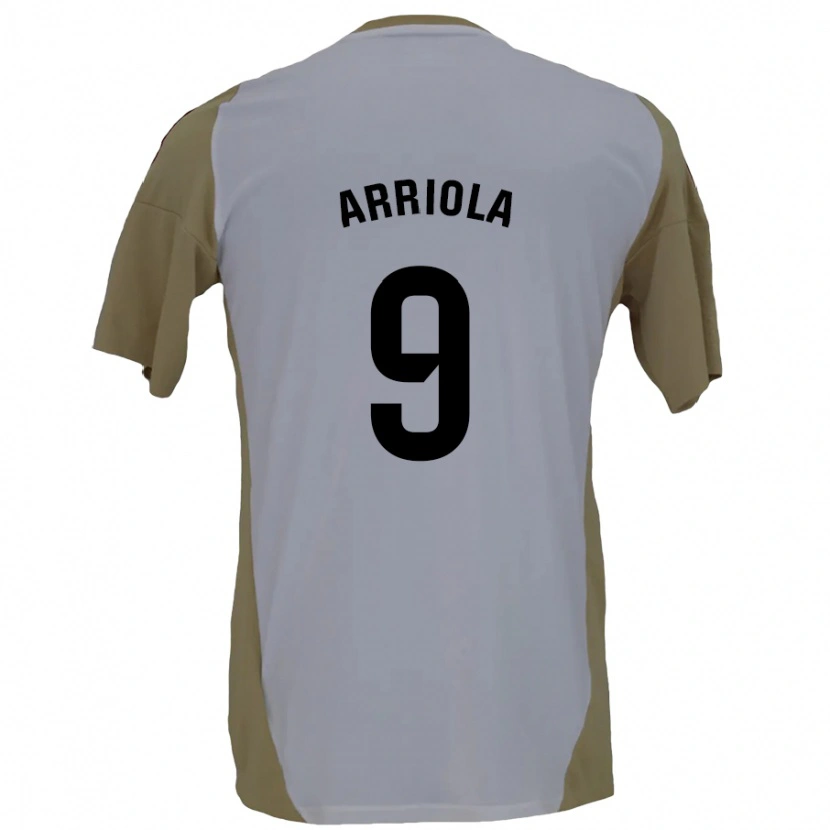 Danxen Mann Marcos Arriola #9 Brun Hvit Bortetrøye Drakt Trøye 2024/25 Skjorter T-Skjorte