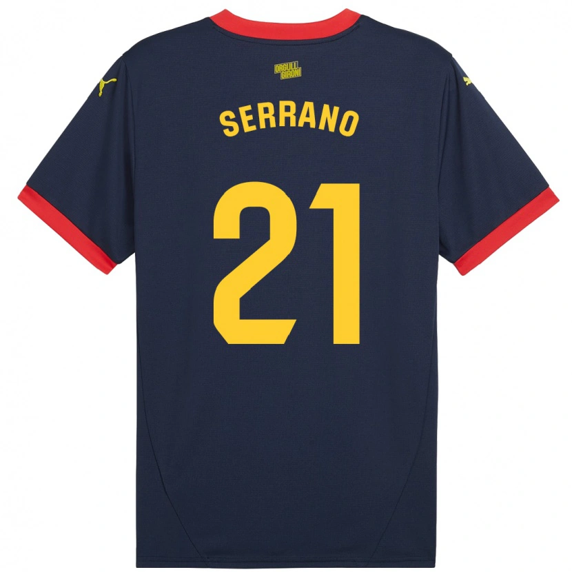 Danxen Mann Ot Serrano #21 Marine Rød Bortetrøye Drakt Trøye 2024/25 Skjorter T-Skjorte