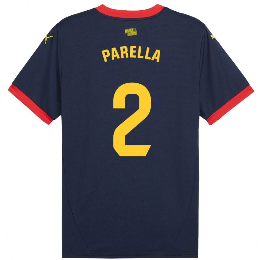 Danxen Mann Virginia Parella #2 Marine Rød Bortetrøye Drakt Trøye 2024/25 Skjorter T-Skjorte