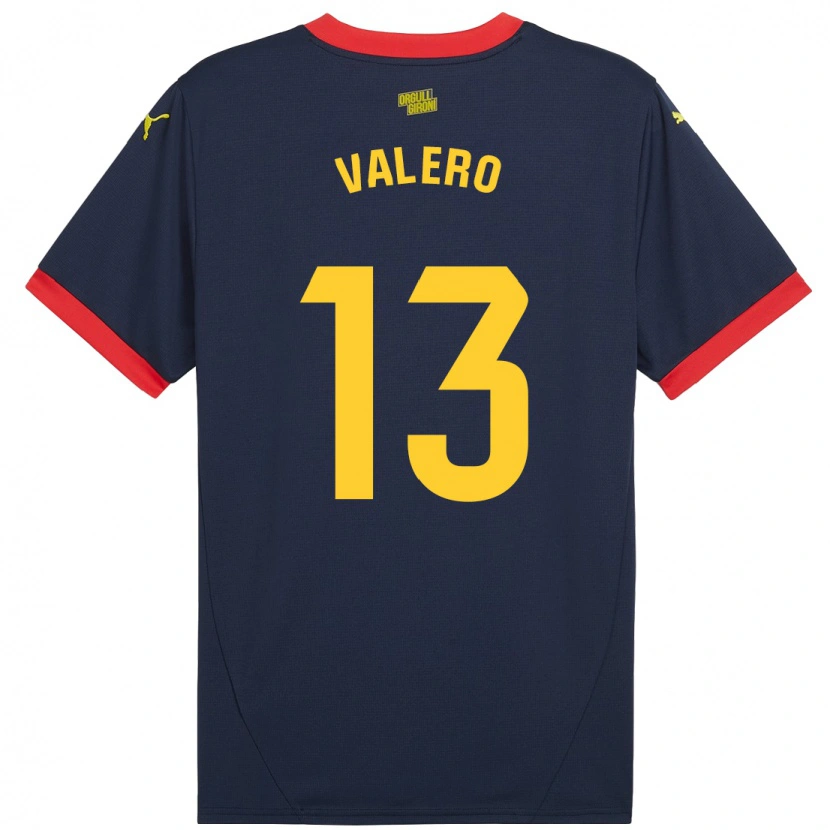 Danxen Mann Eliana Valero #13 Marine Rød Bortetrøye Drakt Trøye 2024/25 Skjorter T-Skjorte
