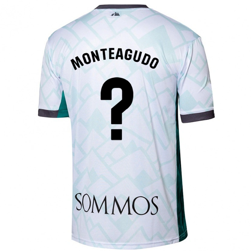 Danxen Mann Miguel Monteagudo #0 Hvit Grønn Bortetrøye Drakt Trøye 2024/25 Skjorter T-Skjorte
