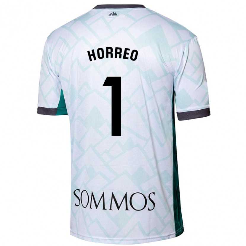 Danxen Mann Berto Hórreo #1 Hvit Grønn Bortetrøye Drakt Trøye 2024/25 Skjorter T-Skjorte