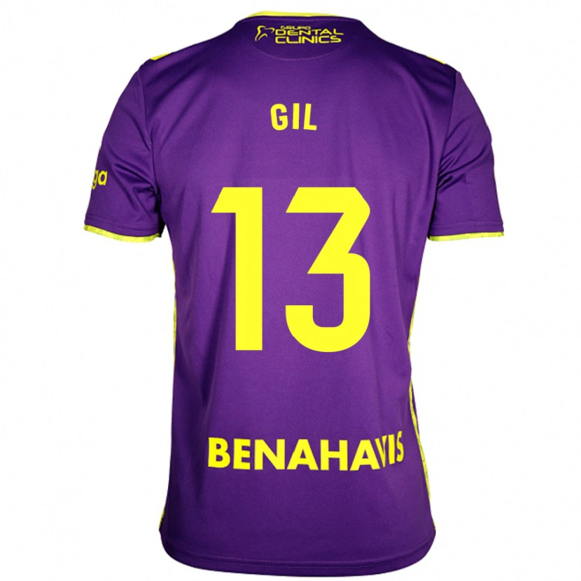 Danxen Mann Noelia Gil #13 Lilla Gul Bortetrøye Drakt Trøye 2024/25 Skjorter T-Skjorte