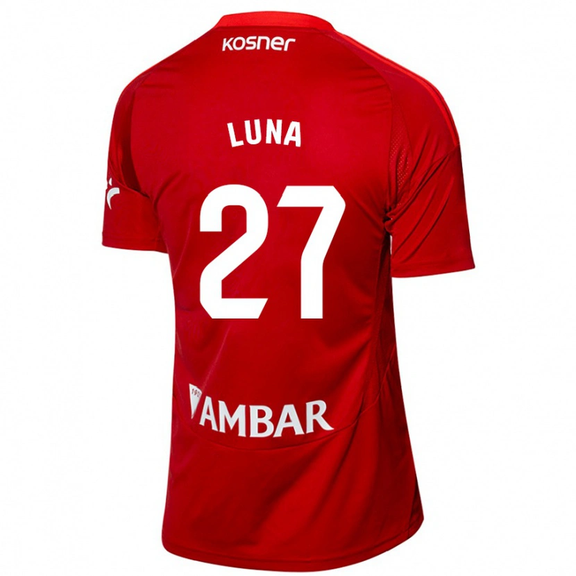 Danxen Mann Marcos Luna #27 Hvit Blå Bortetrøye Drakt Trøye 2024/25 Skjorter T-Skjorte