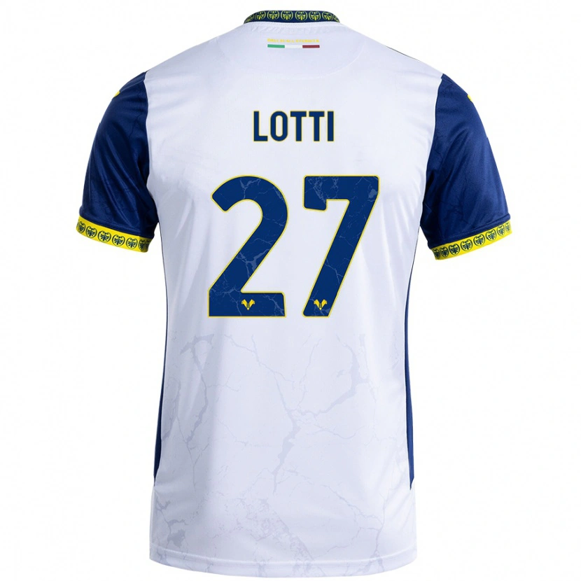 Danxen Mann Irene Lotti #27 Hvit Blå Bortetrøye Drakt Trøye 2024/25 Skjorter T-Skjorte
