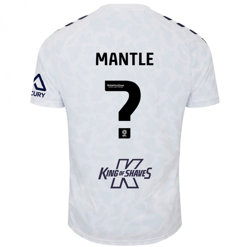 Danxen Mann David Mantle #0 Hvit Bortetrøye Drakt Trøye 2024/25 Skjorter T-Skjorte