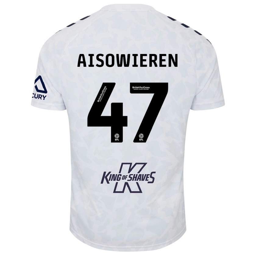 Danxen Mann Evan Eghosa Aisowieren #47 Hvit Bortetrøye Drakt Trøye 2024/25 Skjorter T-Skjorte
