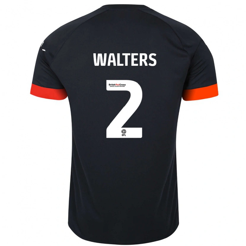 Danxen Mann Reuell Walters #2 Svart Oransje Bortetrøye Drakt Trøye 2024/25 Skjorter T-Skjorte