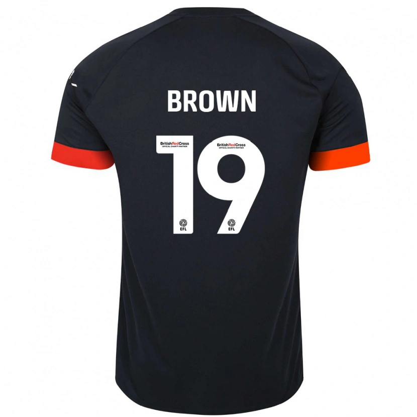 Danxen Mann Jacob Brown #19 Svart Oransje Bortetrøye Drakt Trøye 2024/25 Skjorter T-Skjorte