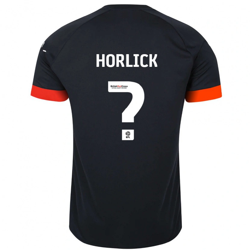 Danxen Mann Jameson Horlick #0 Svart Oransje Bortetrøye Drakt Trøye 2024/25 Skjorter T-Skjorte