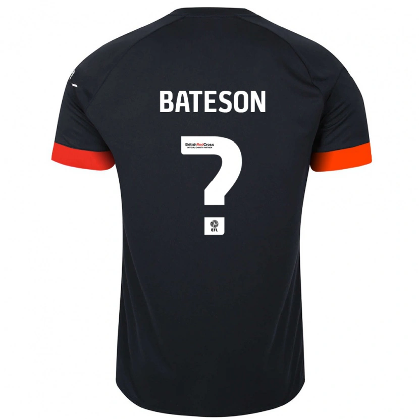 Danxen Mann Jack Bateson #0 Svart Oransje Bortetrøye Drakt Trøye 2024/25 Skjorter T-Skjorte