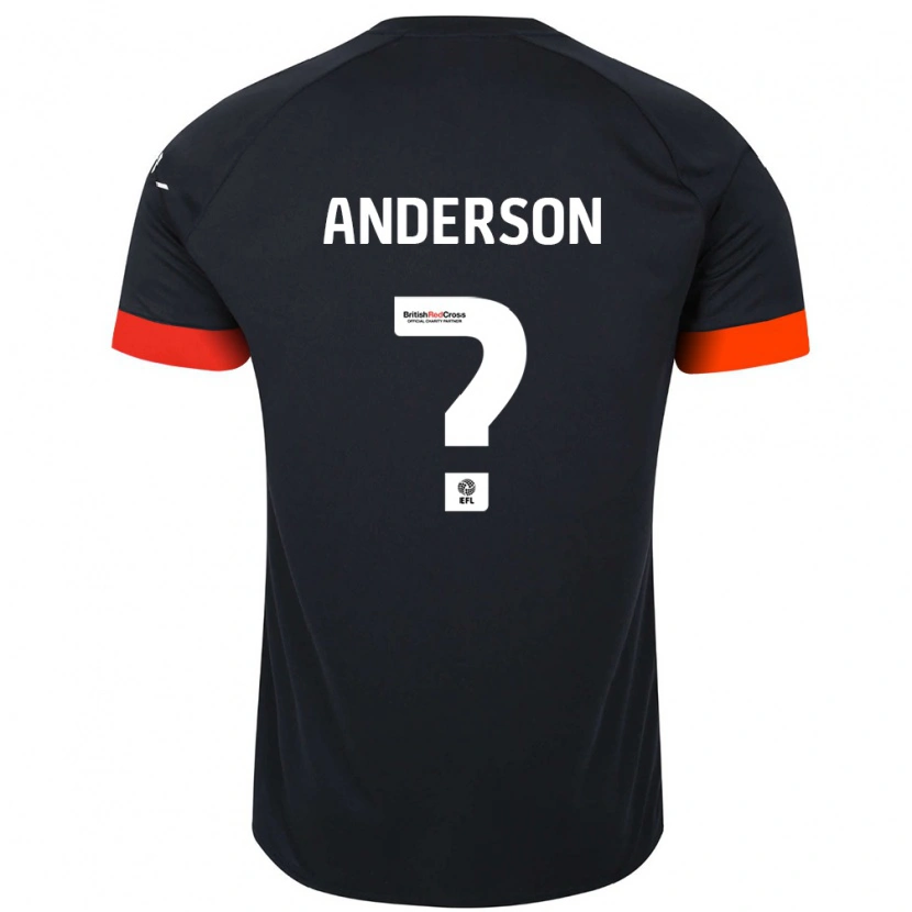 Danxen Mann Sam Anderson #0 Svart Oransje Bortetrøye Drakt Trøye 2024/25 Skjorter T-Skjorte