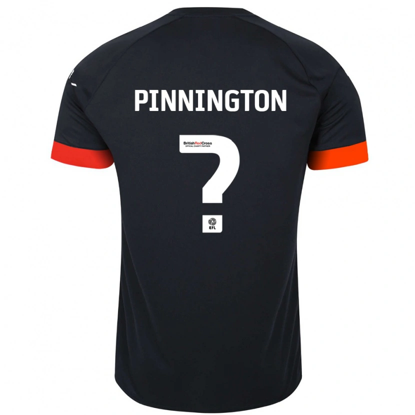 Danxen Mann Jacob Pinnington #0 Svart Oransje Bortetrøye Drakt Trøye 2024/25 Skjorter T-Skjorte