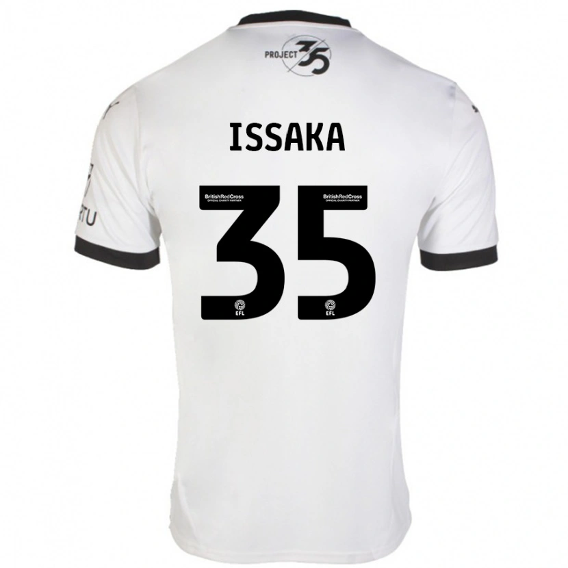 Danxen Mann Freddie Issaka #35 Hvit Svart Bortetrøye Drakt Trøye 2024/25 Skjorter T-Skjorte