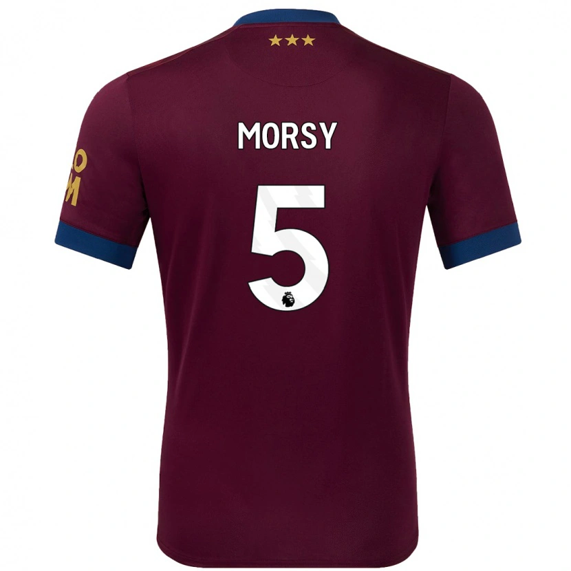 Danxen Mann Sam Morsy #5 Brun Bortetrøye Drakt Trøye 2024/25 Skjorter T-Skjorte