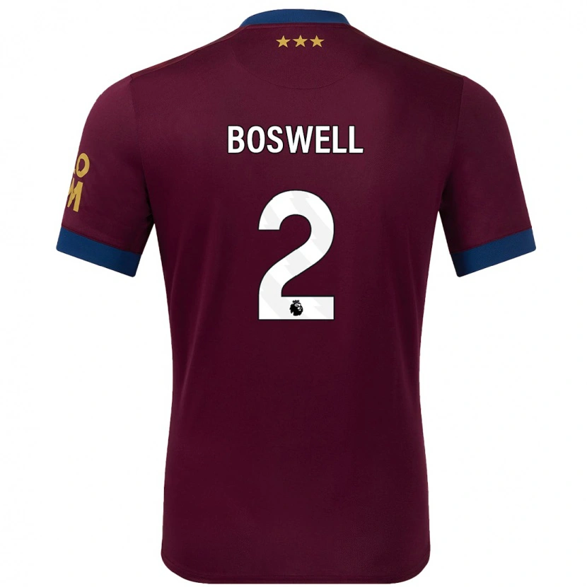 Danxen Mann Maria Boswell #2 Brun Bortetrøye Drakt Trøye 2024/25 Skjorter T-Skjorte
