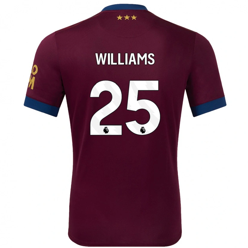 Danxen Mann Erin Williams #25 Brun Bortetrøye Drakt Trøye 2024/25 Skjorter T-Skjorte