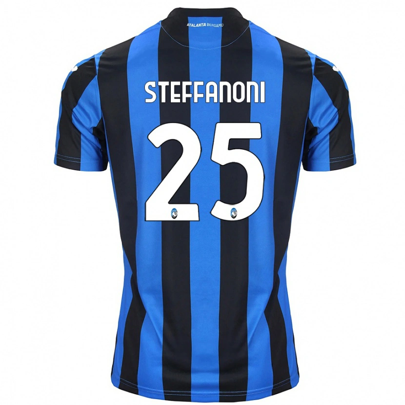 Danxen Dame Federico Steffanoni #25 Blå Svart Hjemmetrøye Drakt Trøye 2024/25 Skjorter T-Skjorte