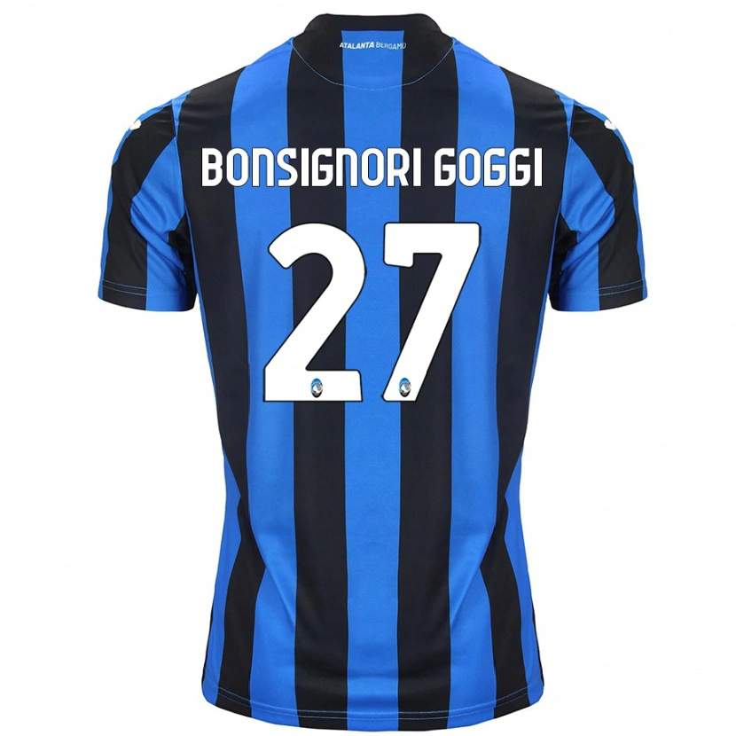 Danxen Dame Lorenzo Bonsignori Goggi #27 Blå Svart Hjemmetrøye Drakt Trøye 2024/25 Skjorter T-Skjorte