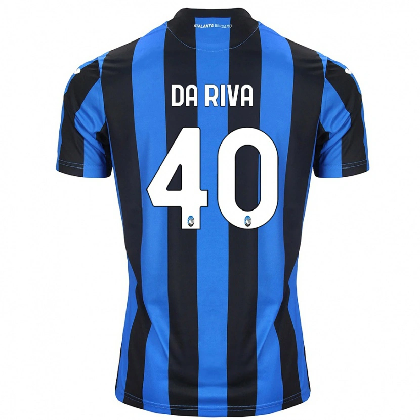 Danxen Dame Jacopo Da Riva #40 Blå Svart Hjemmetrøye Drakt Trøye 2024/25 Skjorter T-Skjorte