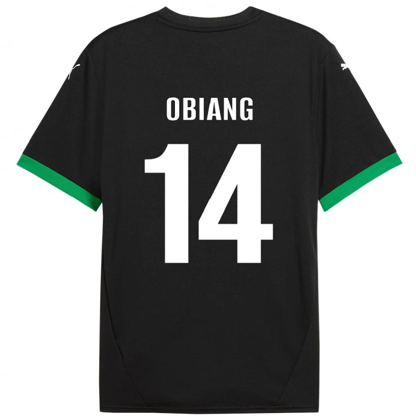 Danxen Dame Pedro Obiang #14 Svart Mørkegrønn Hjemmetrøye Drakt Trøye 2024/25 Skjorter T-Skjorte