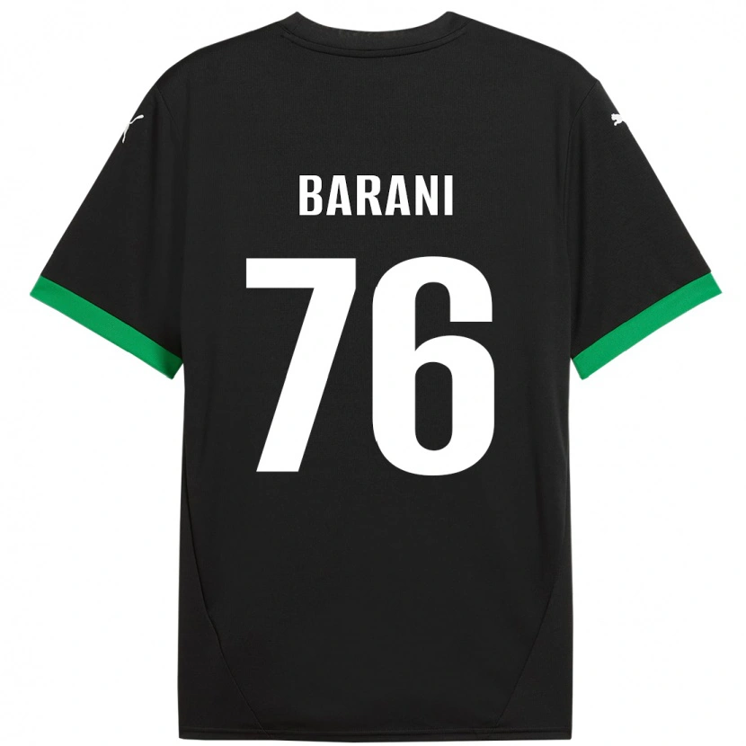 Danxen Dame Luca Barani #76 Svart Mørkegrønn Hjemmetrøye Drakt Trøye 2024/25 Skjorter T-Skjorte