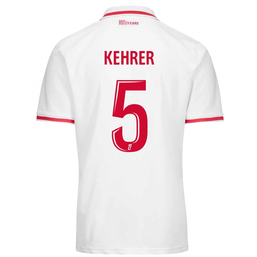 Danxen Dame Thilo Kehrer #5 Hvit Rød Hjemmetrøye Drakt Trøye 2024/25 Skjorter T-Skjorte