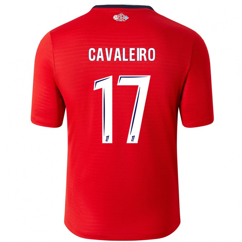 Danxen Dame Ivan Cavaleiro #17 Rød Hvit Hjemmetrøye Drakt Trøye 2024/25 Skjorter T-Skjorte