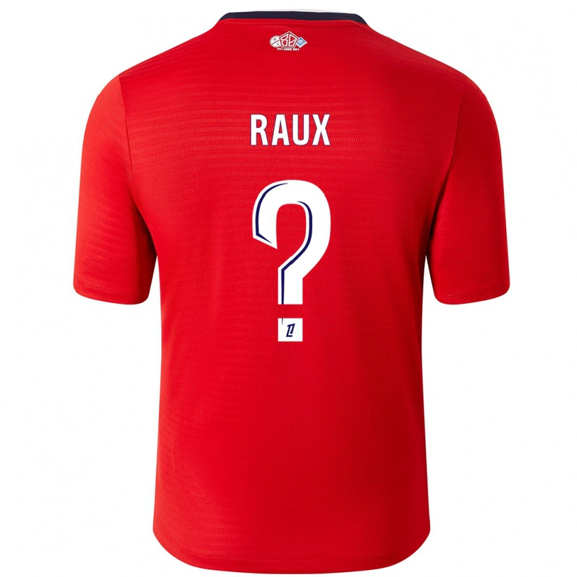 Danxen Dame Jules Raux #0 Rød Hvit Hjemmetrøye Drakt Trøye 2024/25 Skjorter T-Skjorte