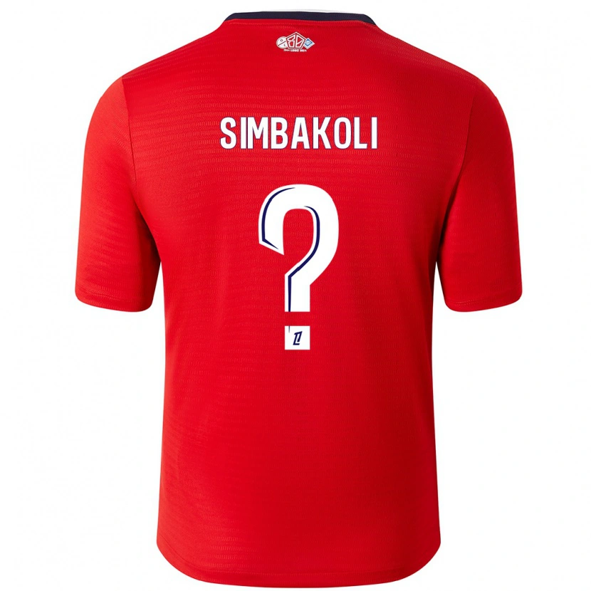 Danxen Dame Mamadou Simbakoli #0 Rød Hvit Hjemmetrøye Drakt Trøye 2024/25 Skjorter T-Skjorte