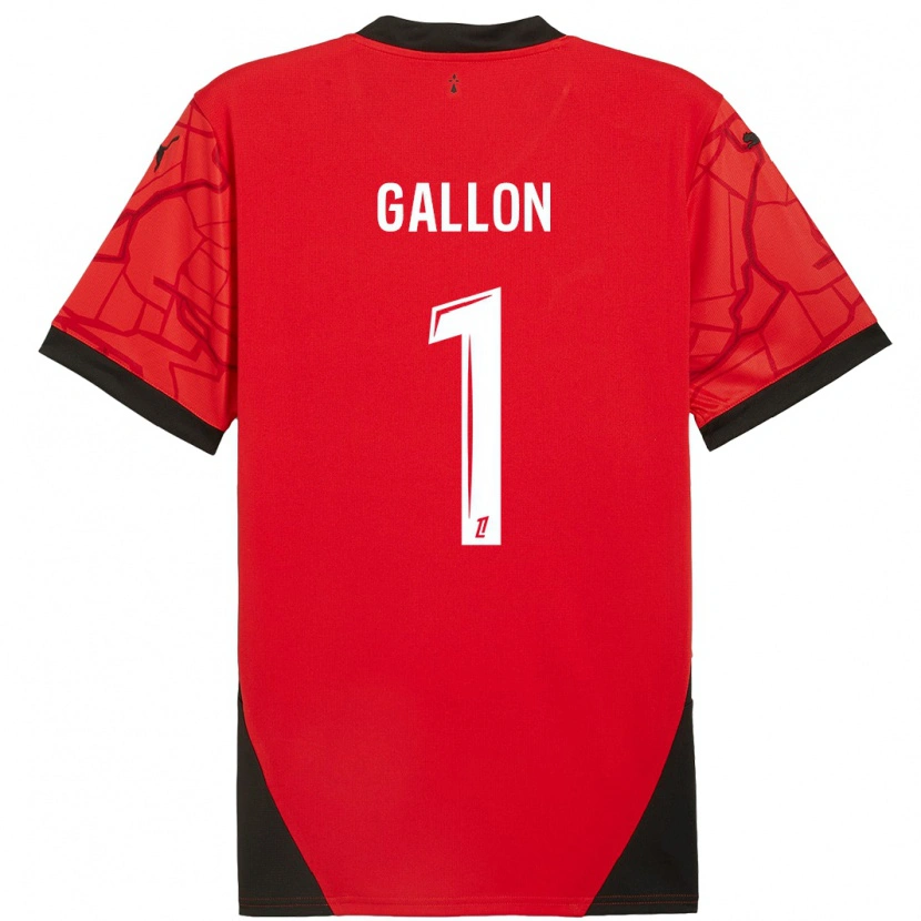 Danxen Dame Gauthier Gallon #1 Rød Svart Hjemmetrøye Drakt Trøye 2024/25 Skjorter T-Skjorte