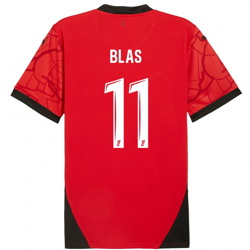 Danxen Dame Ludovic Blas #11 Rød Svart Hjemmetrøye Drakt Trøye 2024/25 Skjorter T-Skjorte