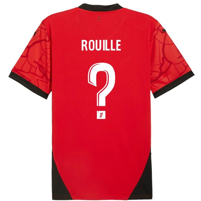 Danxen Dame Léo Rouillé #0 Rød Svart Hjemmetrøye Drakt Trøye 2024/25 Skjorter T-Skjorte